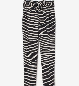 Linen-blend Paper Bag Trousers